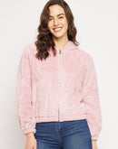 Camla Barcelona Fleece Baby Pink Hooded Sweatshirt