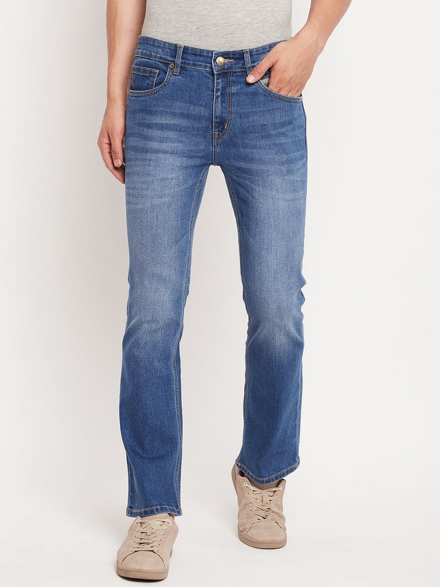 Camla Barcelona Washed Dark Blue Regular Fit Jeans