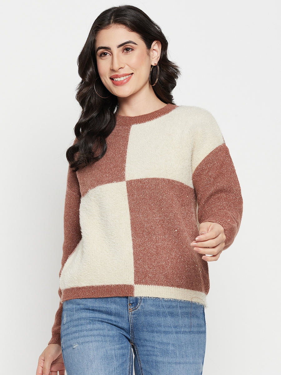 Madame Brown Round Neck Sweater