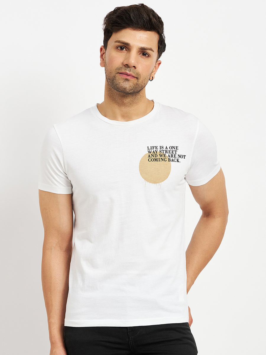 Camla Offwhite T- Shirt For Men
