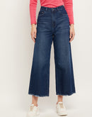 Camla Barcelona High Rise Dark Blue Wide Leg Jeans