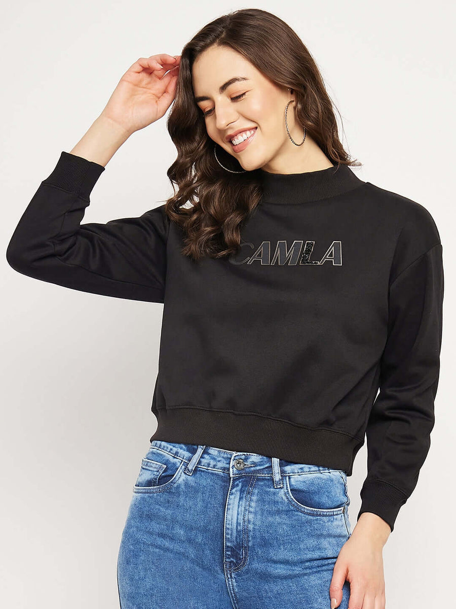 Camla Barcelona Black Sweatshirt For Women