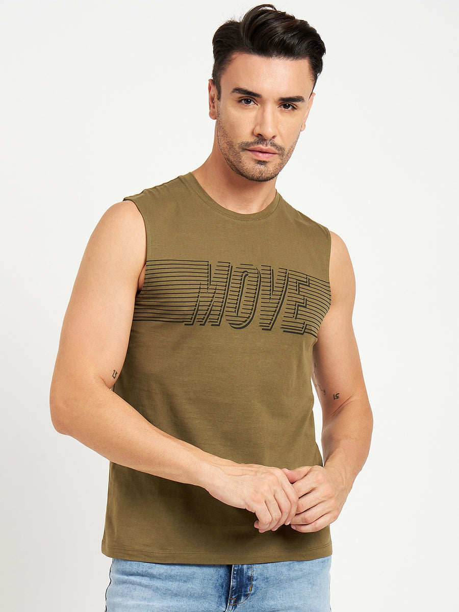 Camla Olivegreen T- Shirt For Men