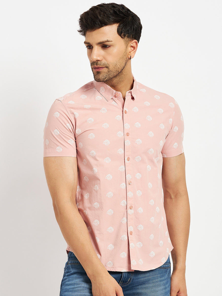 Camla Peach Shirts For Men