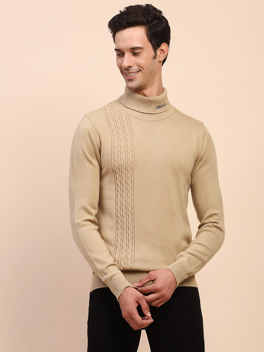 Camla Barcelona Cable Knit Turtleneck Sweater