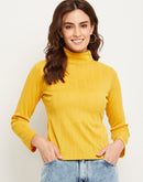 Camla Mustard Top  For Women