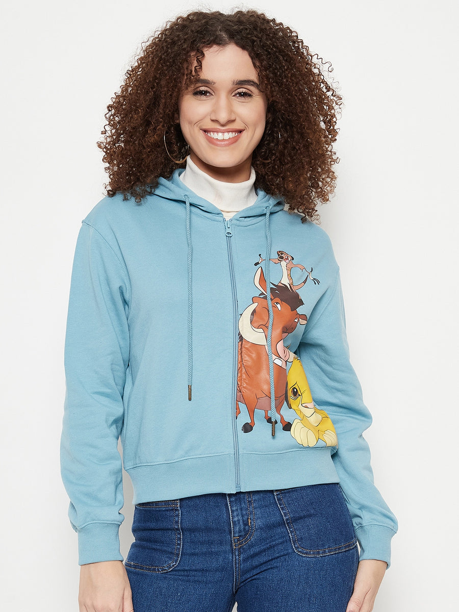 Madame Turquoise Disney Print Sweatshirt