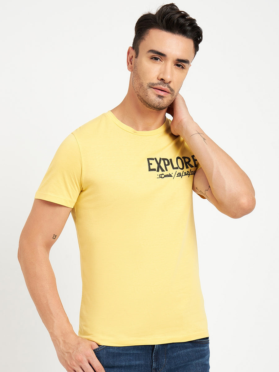 Camla Yellow T- Shirt For Men