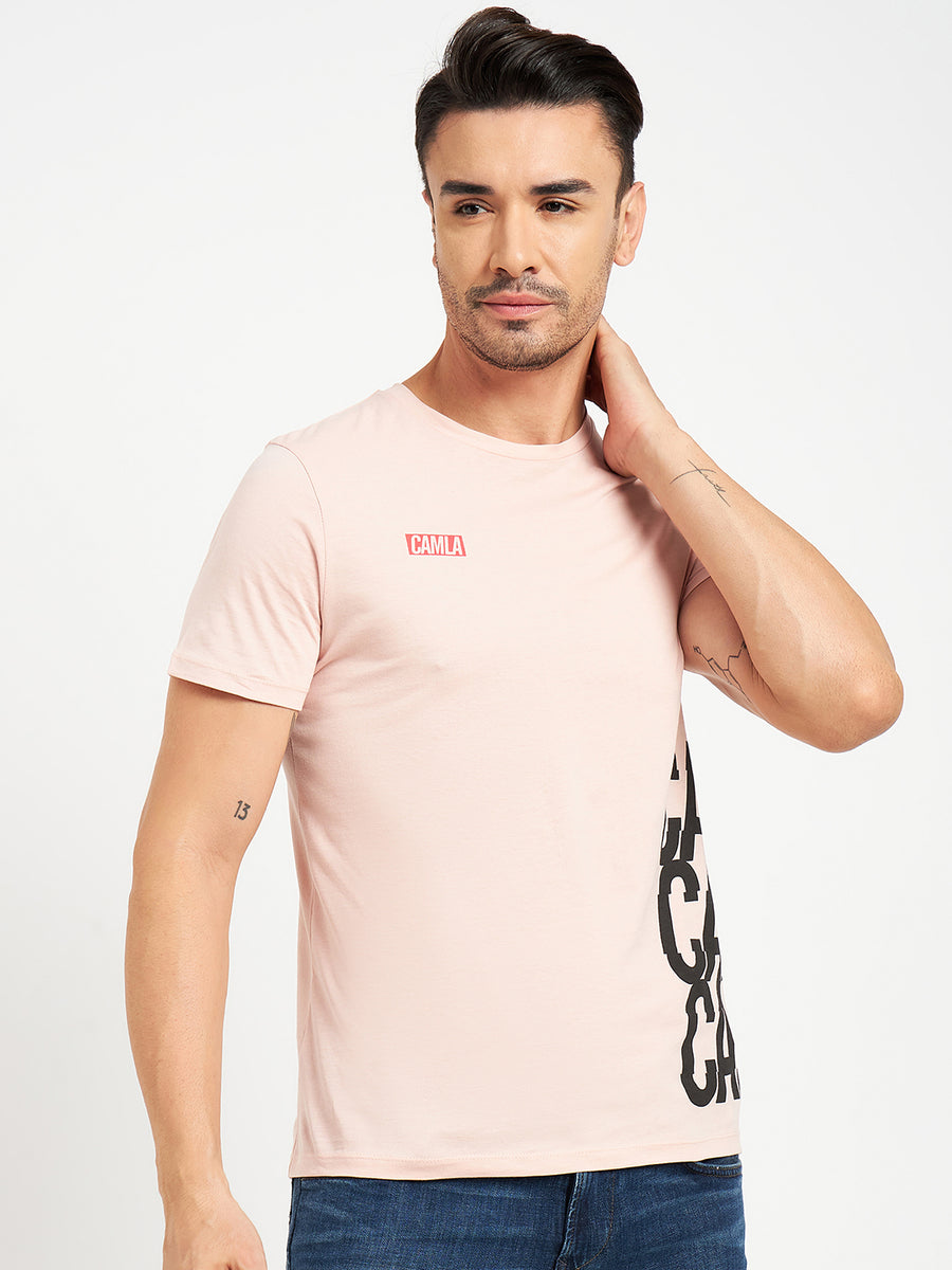 Camla Pink T- Shirt For Men