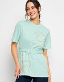 Camla Green T- Shirt For Women