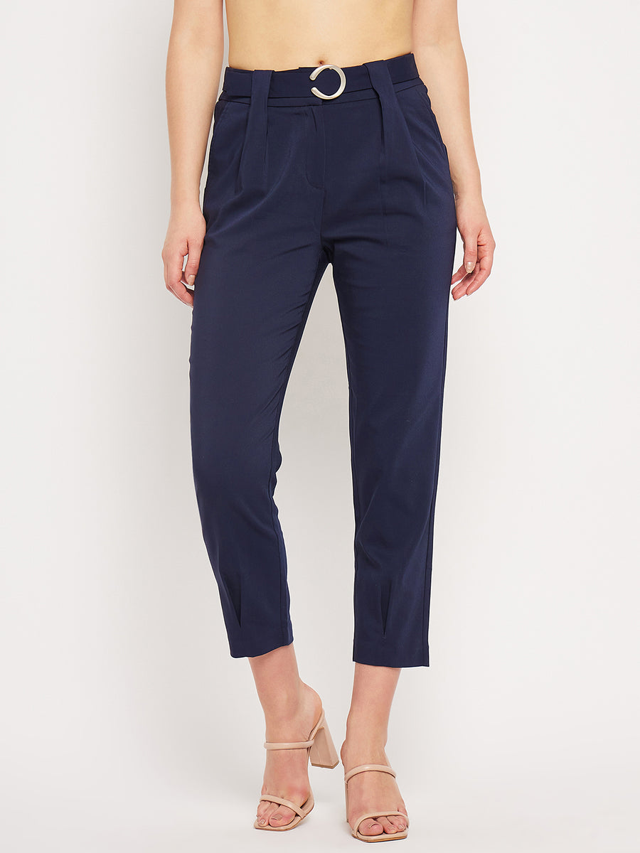 Camla Barcelona Navy Trouser For Women