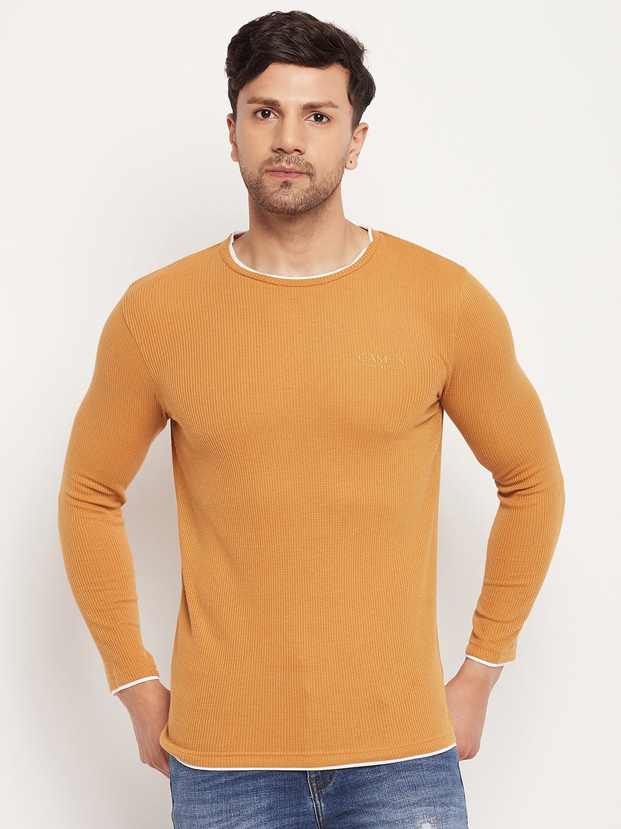 Camla Tan T-Shirt For Men