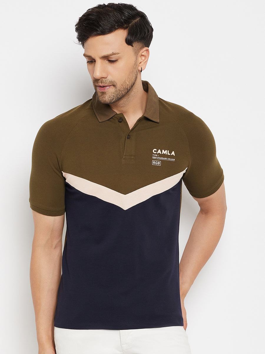 Camla Olive T- Shirt For Men