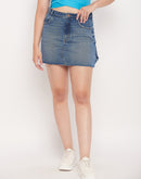 Camla Blue Skirt For Women