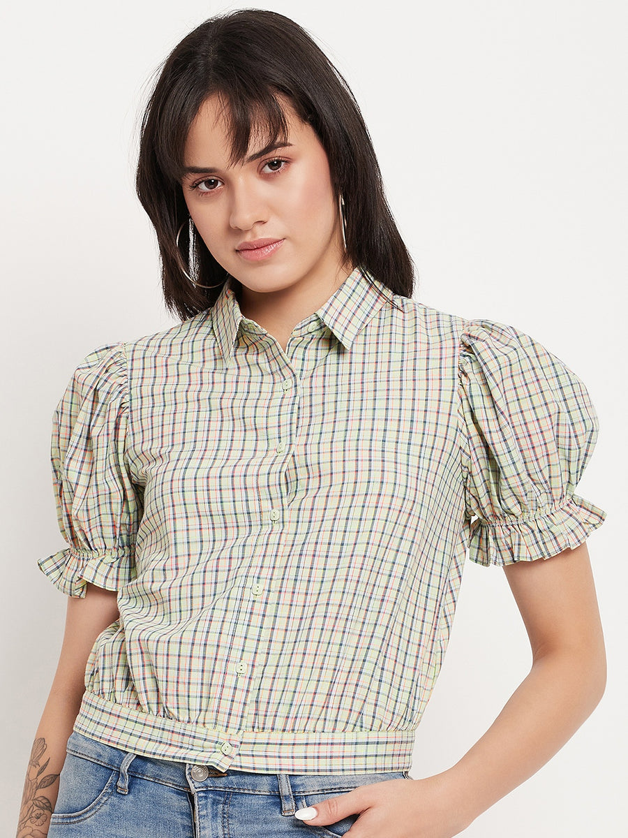 Camla Green Shirts For Women