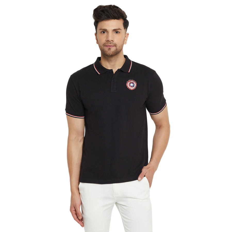 Camla Black T -Shirt For Men