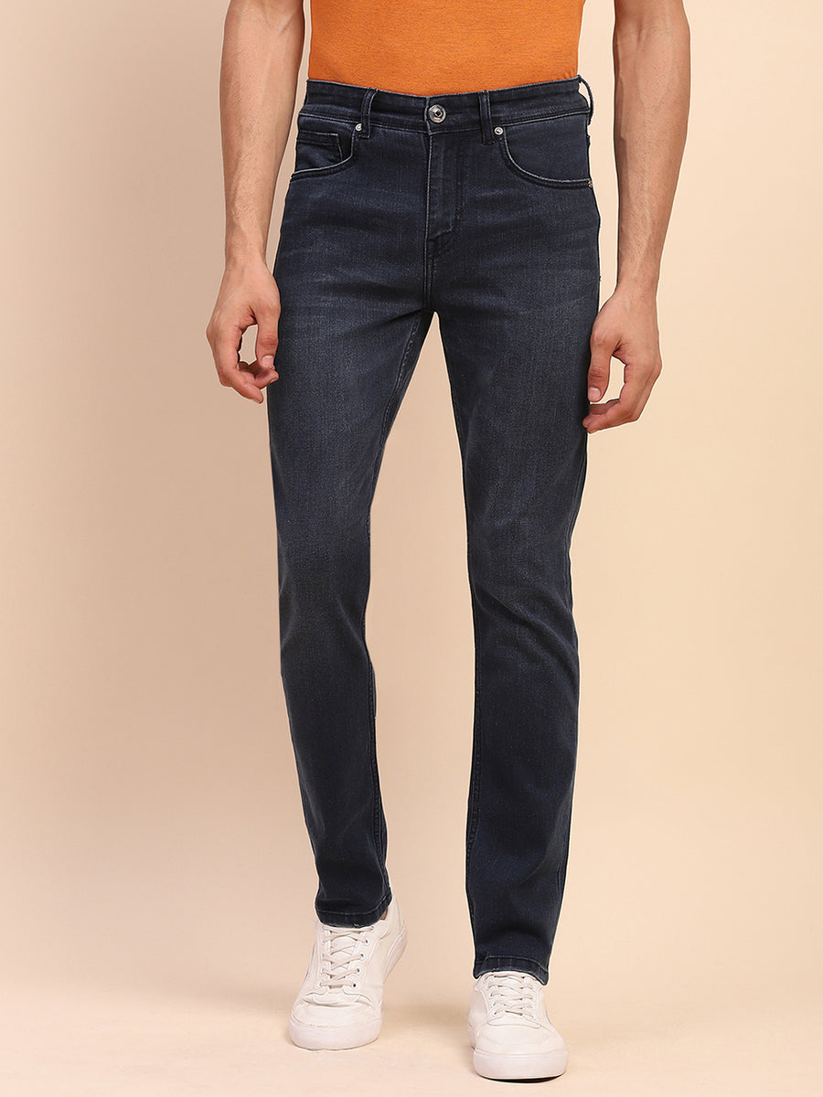Camla Barcelona Light Fade Whiskered Navy Cotton Denim