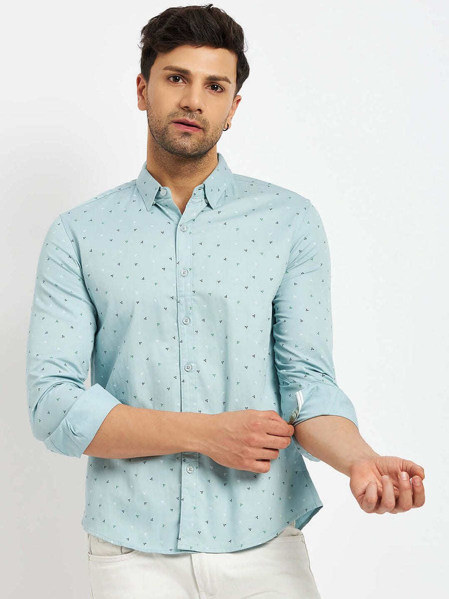 Camla Aquagreen Shirts For Men