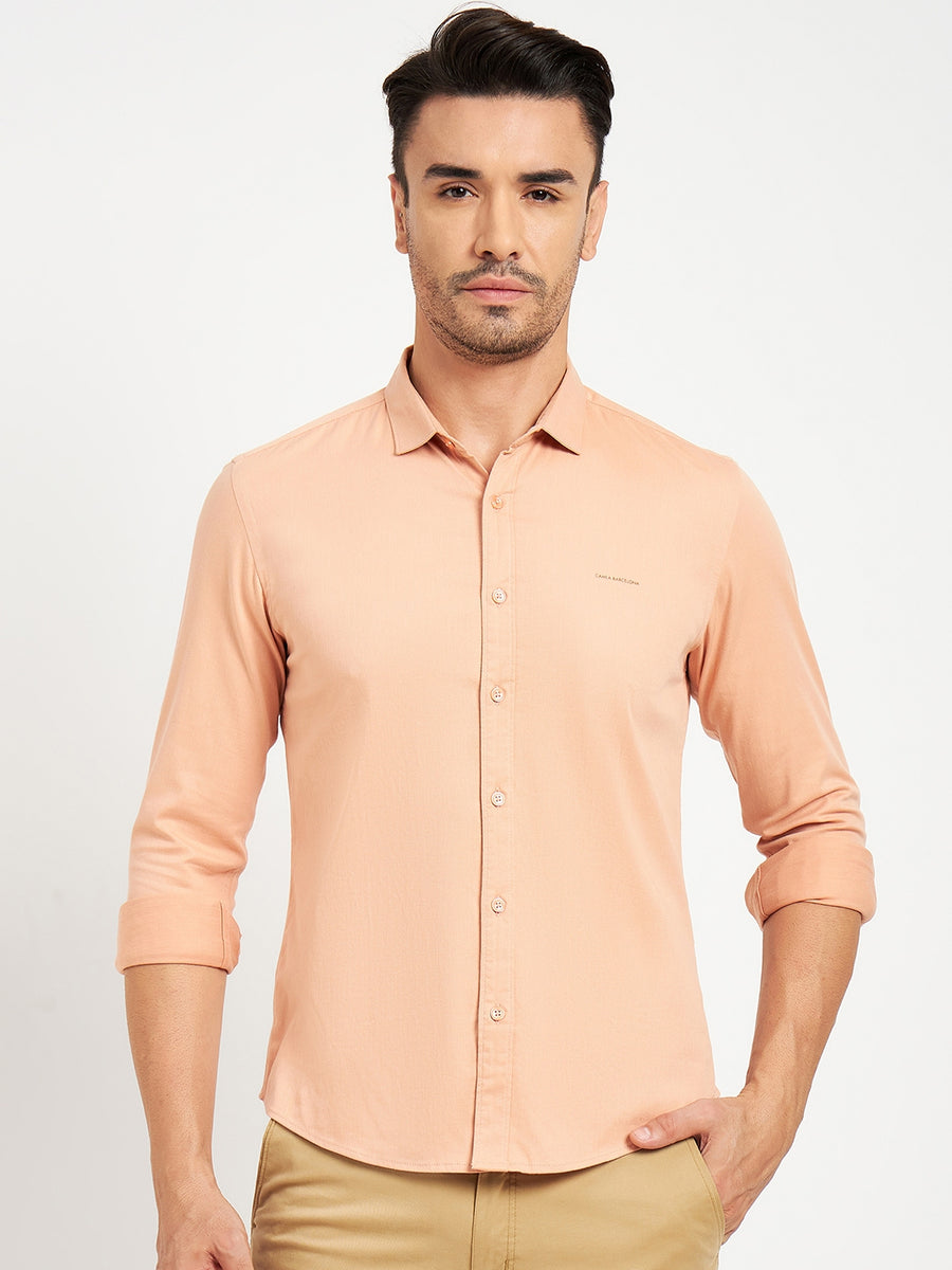 Camla Peach Shirts For Men