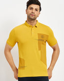 Camla Mustard T- Shirt For Men
