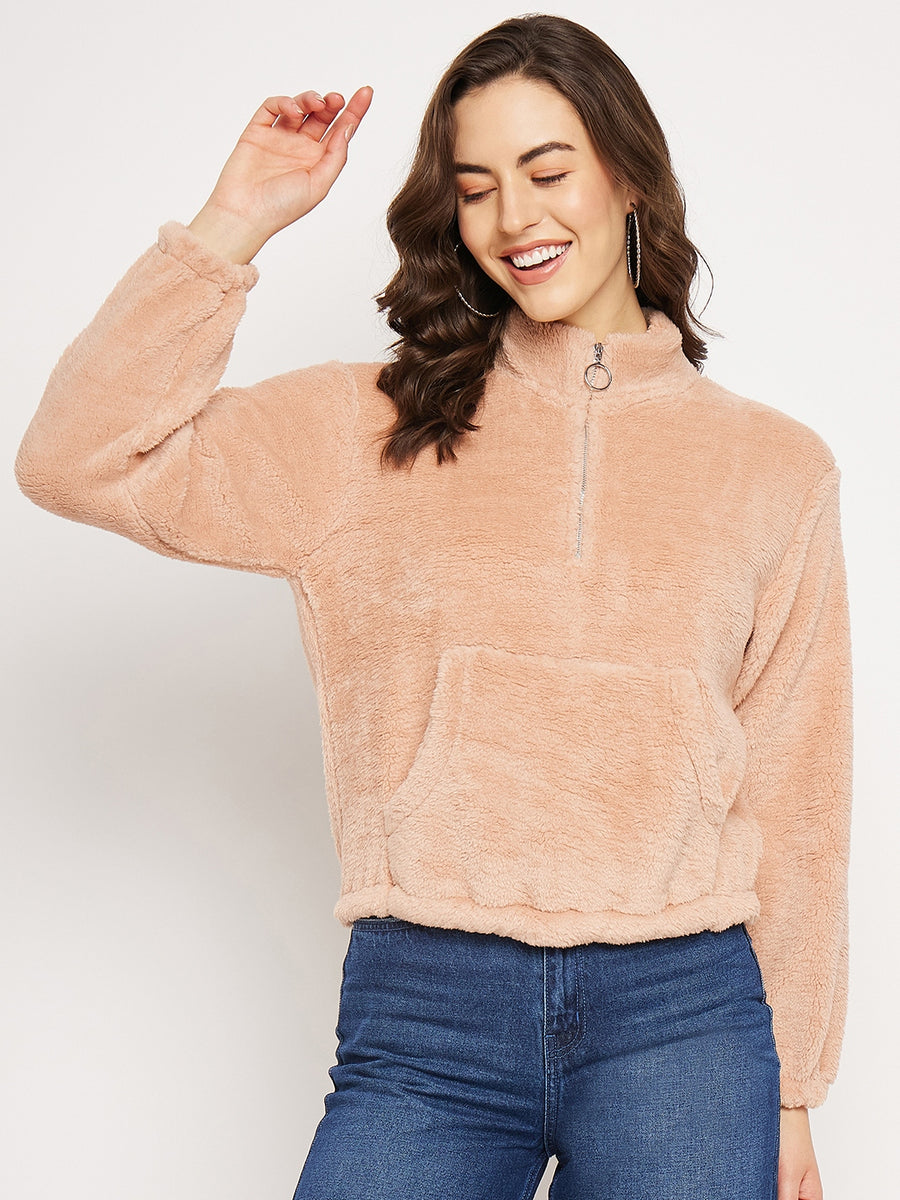 Camla Barcelona Peach Sweatshirt For Women