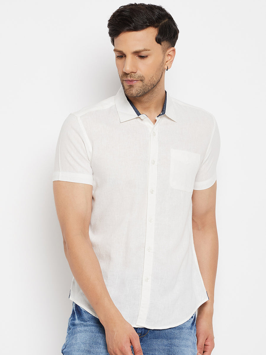 Camla White Shirts For Men
