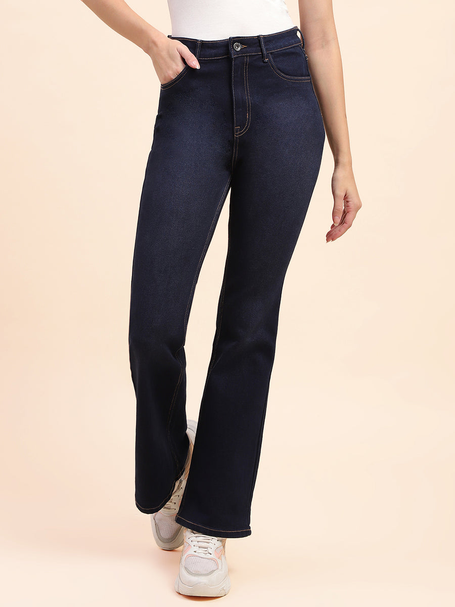 Camla Barcelona High Rise Dark Blue Flared Jeans