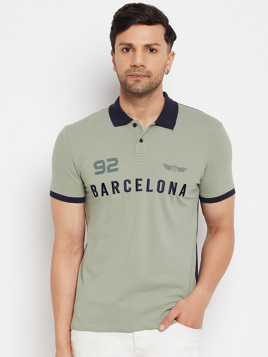 Camla Green T- Shirt For Men