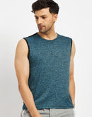 Camla Teal T- Shirt For Men