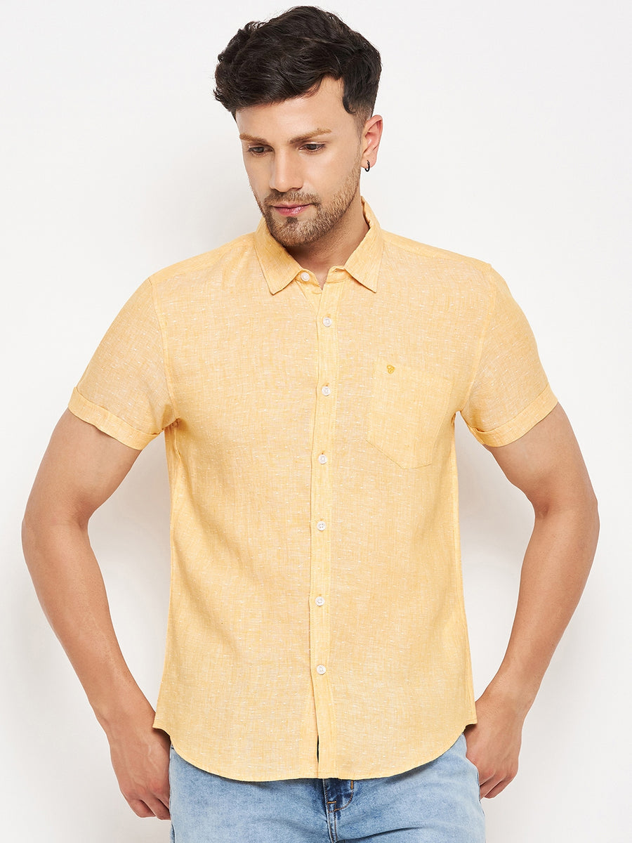 Camla Yellow Shirts For Men