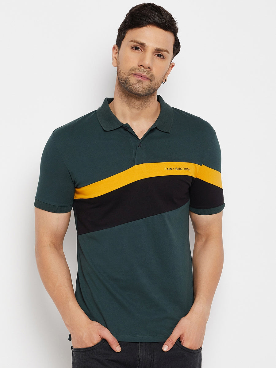 Camla Bottlegreen T- Shirt For Men