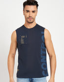 Camla Navy T- Shirt For Men