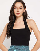 Camla Barcelona Black Halter Top