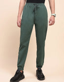 Camla Barcelona Drawstring Waist Bottle Green Jogger