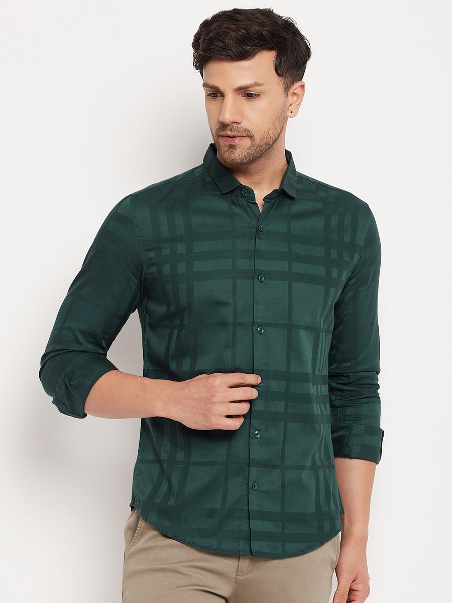 Camla Green Shirts For Men