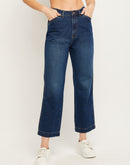 Camla Barcelona Low Rise Navy Blue Straight Fit Jeans