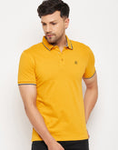 Camla Mustard T- Shirt For Men