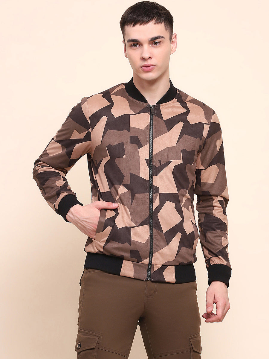 Camla Barcelona Camouflage Varsity Jacket
