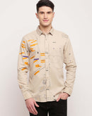 Camla Beige Shirt For Men
