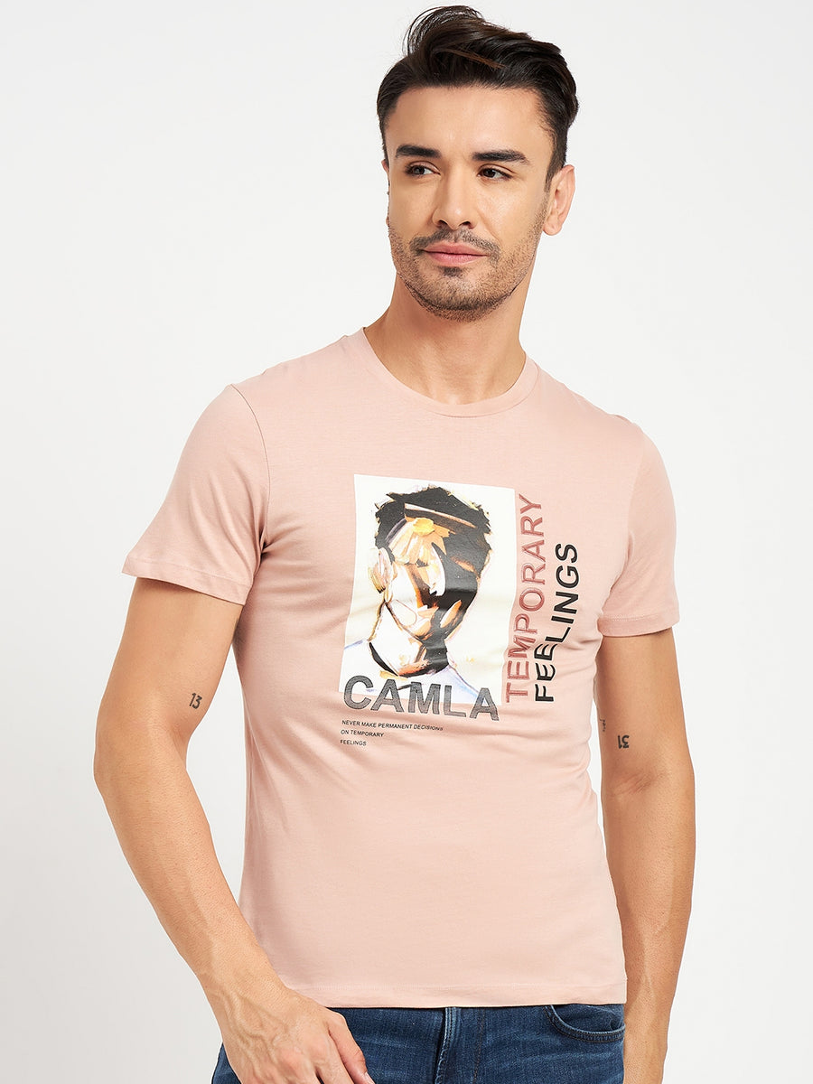 Camla Dustypink T- Shirt For Men