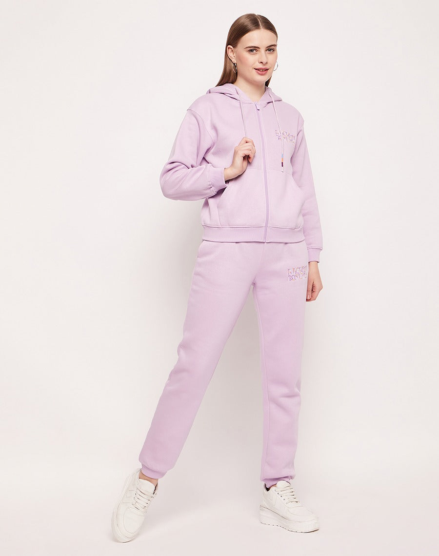 Camla Barcelona Disney Typography Lavender Track Suit
