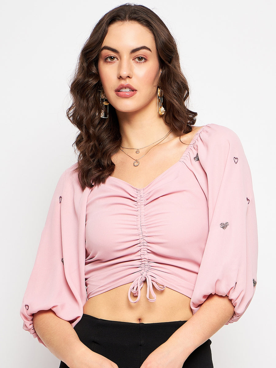 Camla Peach  Top For Women