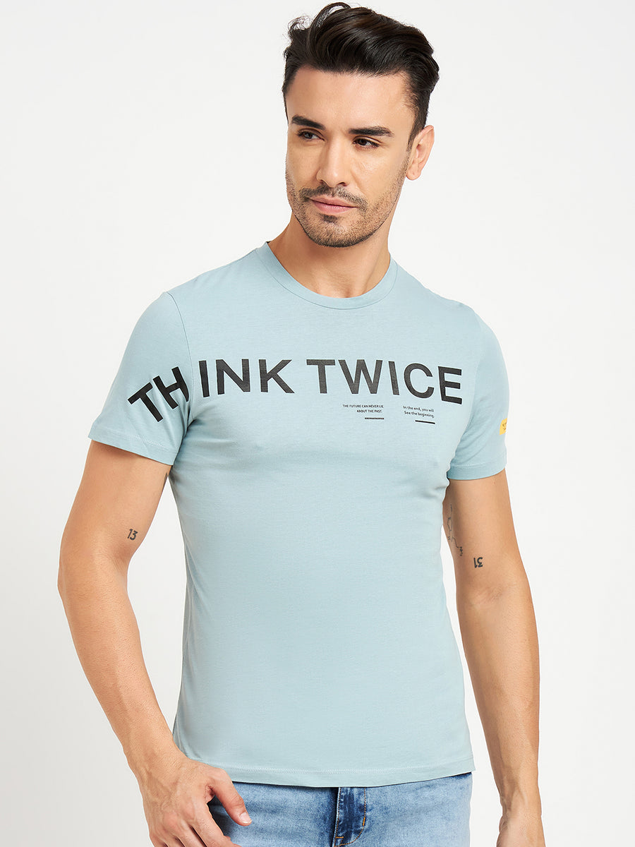 Camla Blue T- Shirt For Men