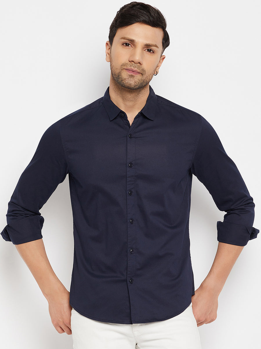 Camla Navy Shirts For Men