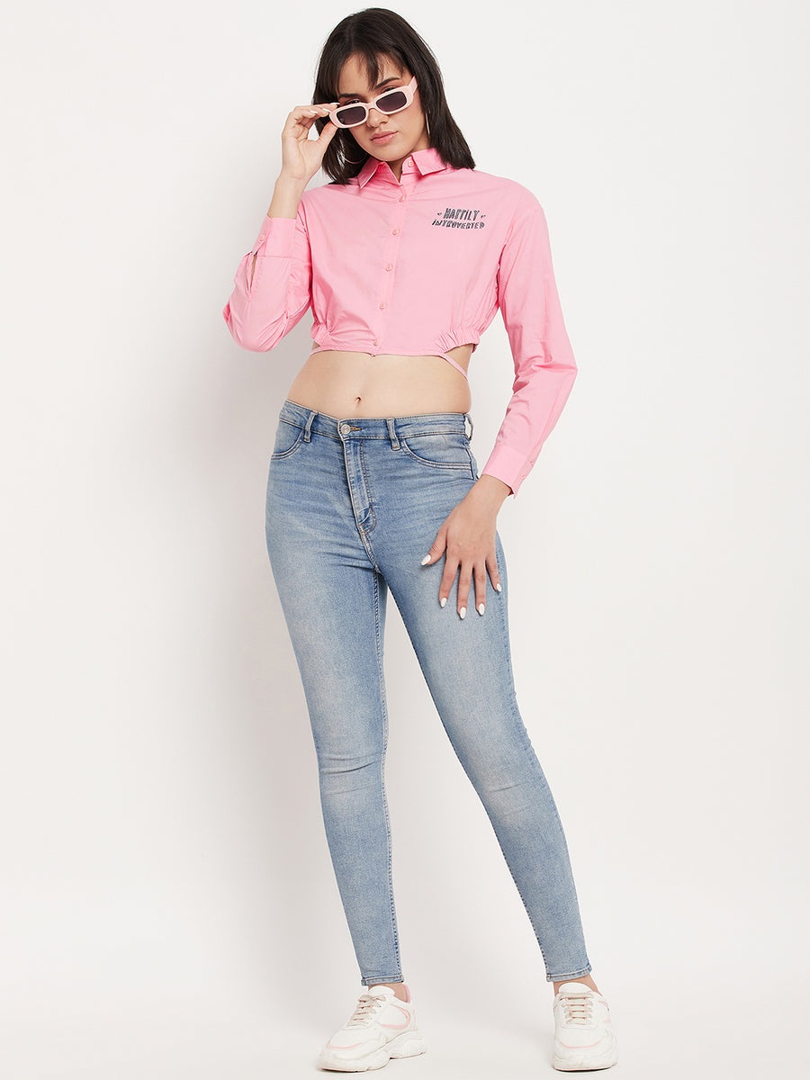 Camla Pink Shirts For Women