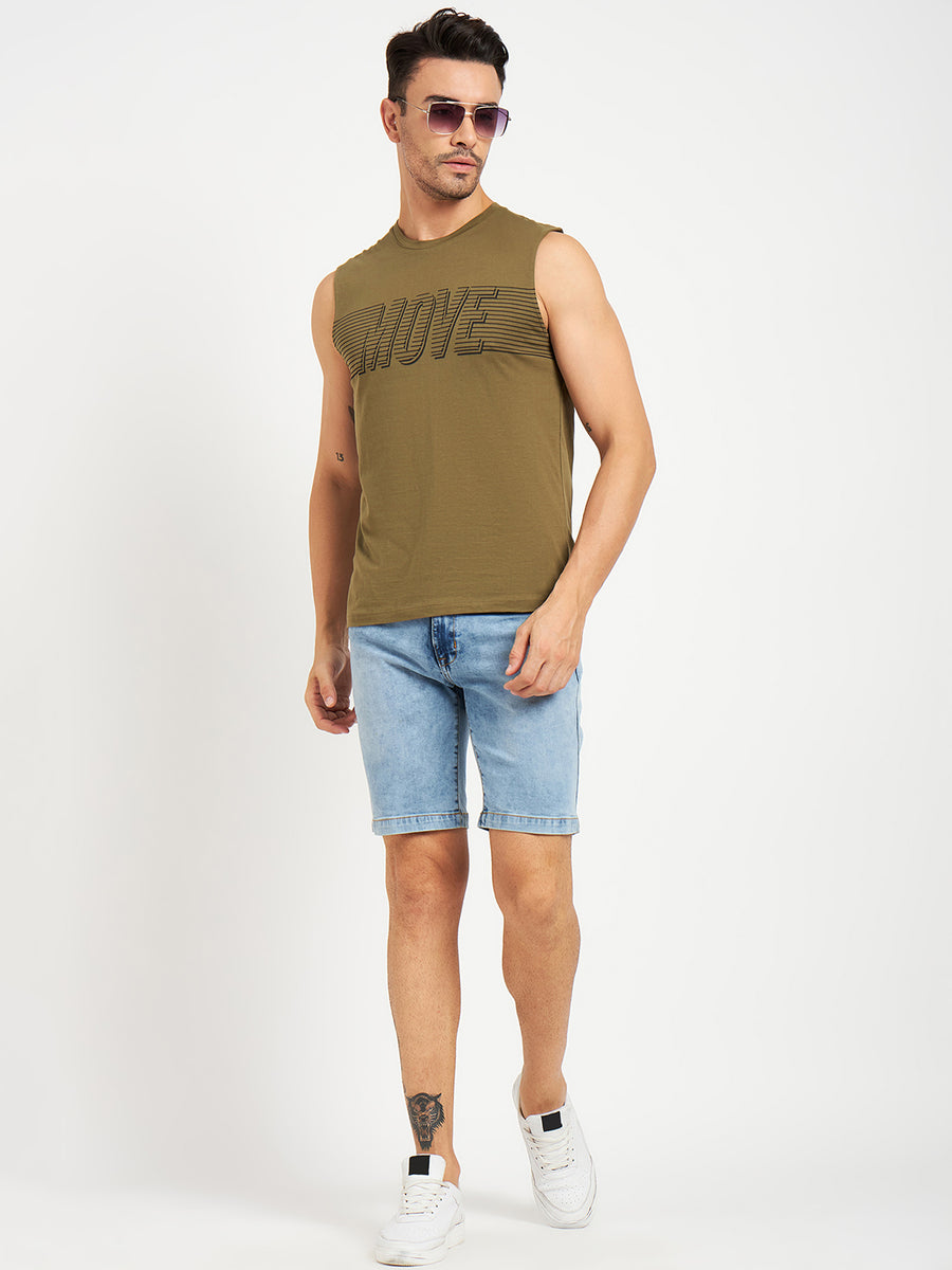 Camla Olivegreen T- Shirt For Men