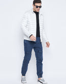 Camla Barcelona White Puffer Jacket For Men