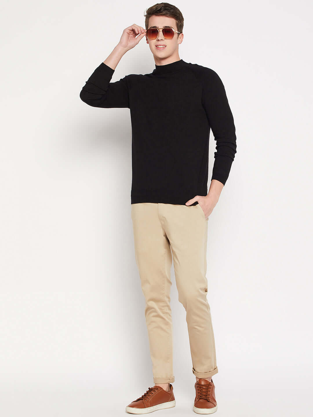 Camla Barcelona Black Sweater For Men