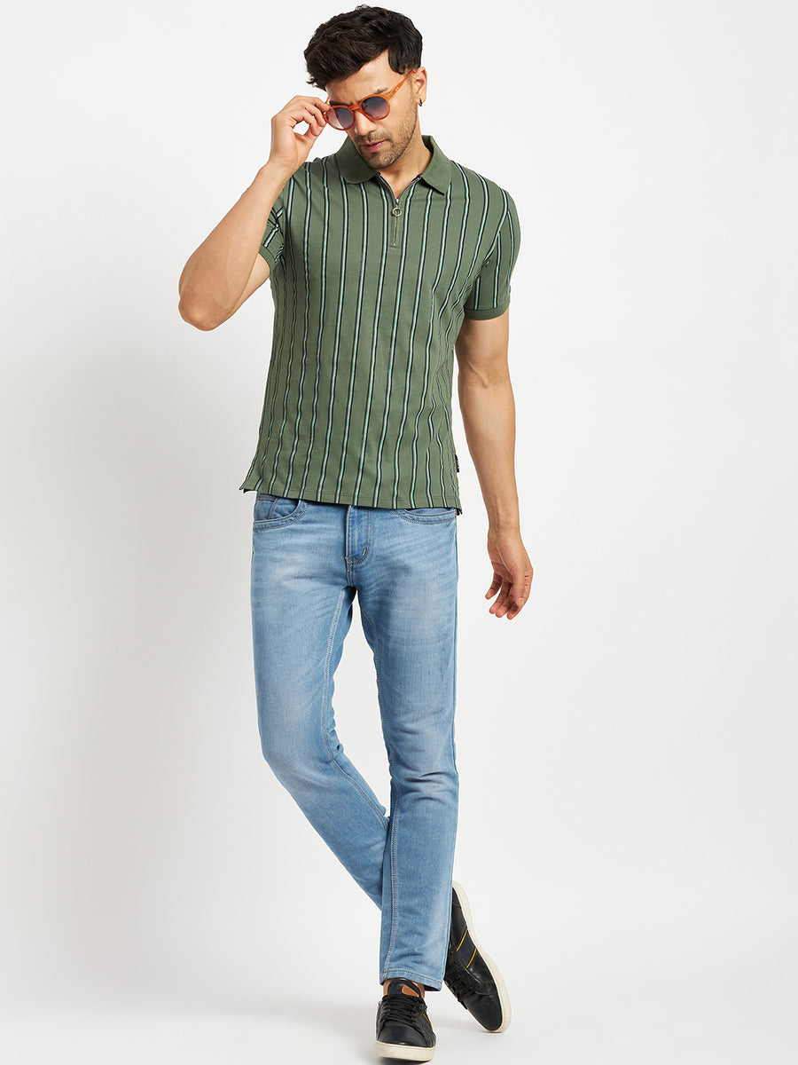 Camla Green T- Shirt For Men