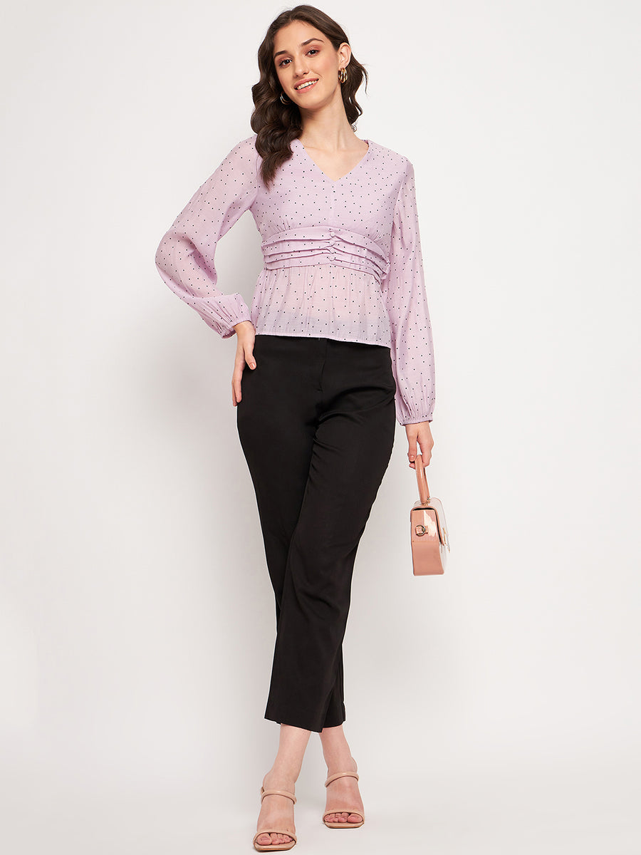 Camla Purple  Top For Women